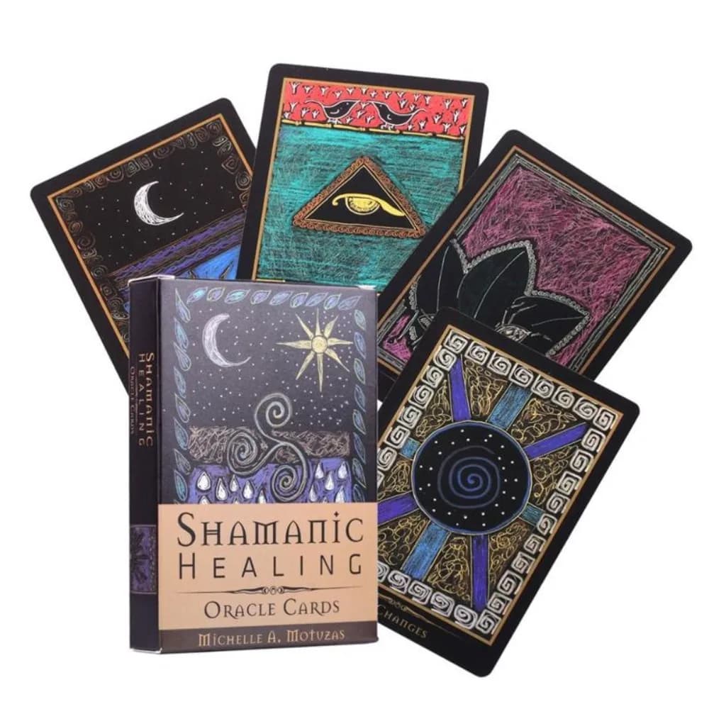 Carte Oracle di guarigione super sciamanica Mazzo di 44 carte Tarocchi Versione inglese Gioco da tavolo di divinazione