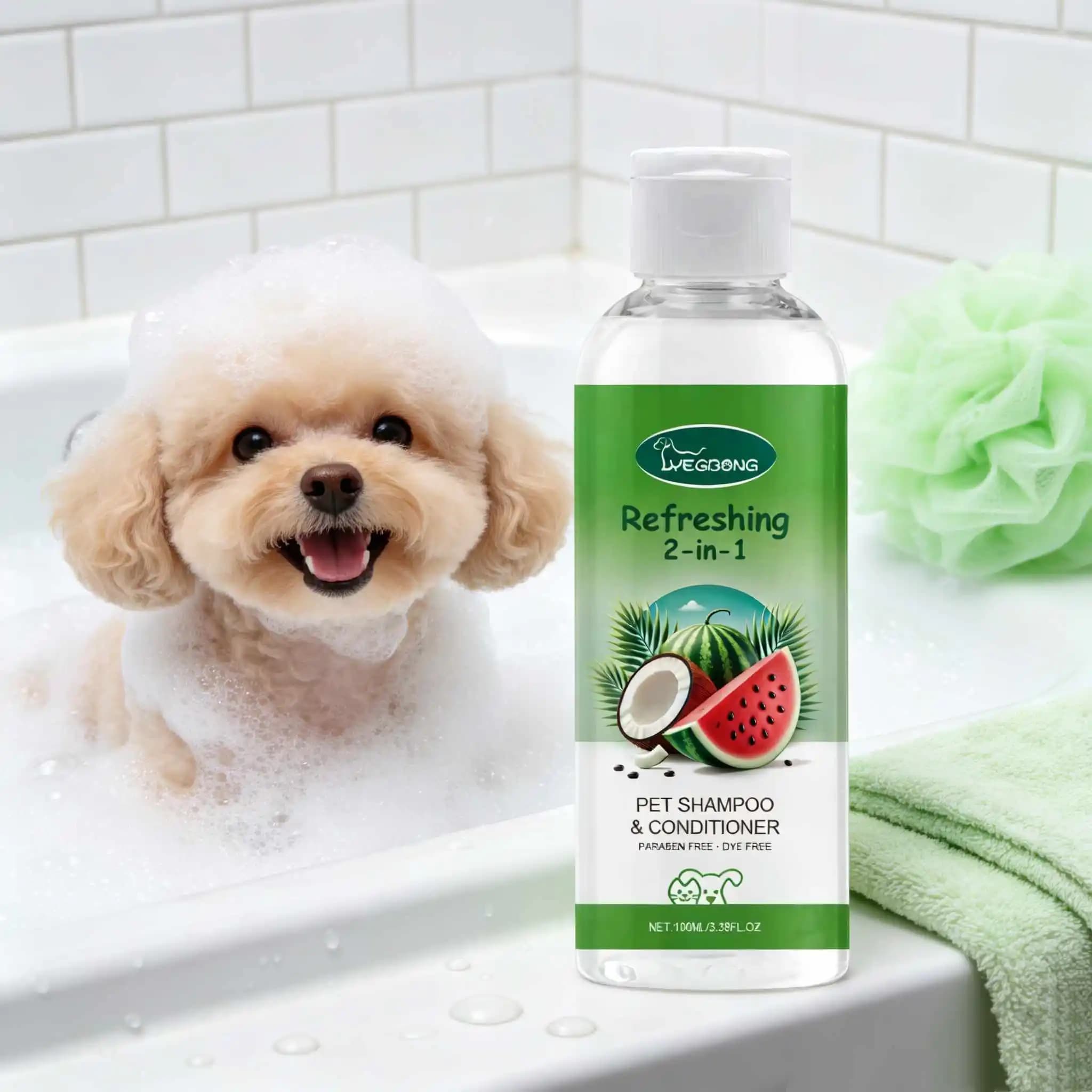 2in1 Pet Shampoo And Conditioner For Cats And Dog Long Lasting Scent Gentle Cleansing Deodorant Anti Itch-ing Pet Shampoo Foamer