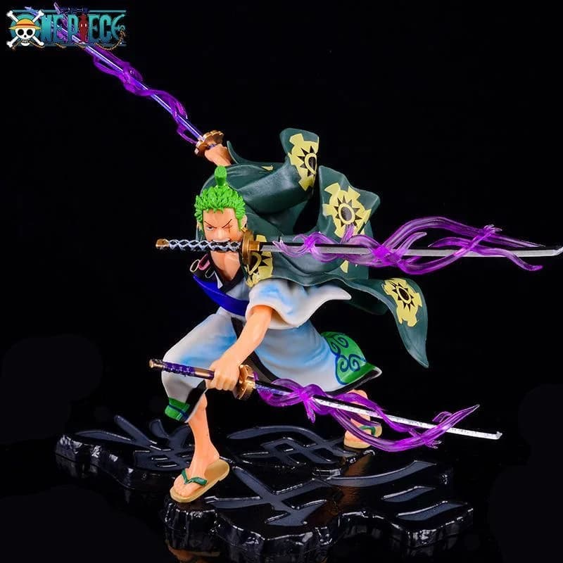 Modellino One Piece Kimono Solon Edizione Battaglia a Tre Lame, Action Figure Anime in PVC, Regalo per Bambini