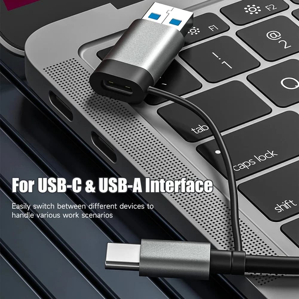ABJU Nuovo Lettore di Schede di Memoria USB 3.0 5 In1 Adattatore per Lettore di Schede da USB-C a TF SD XQD per 15 Pro/Max Pro/Air 2023