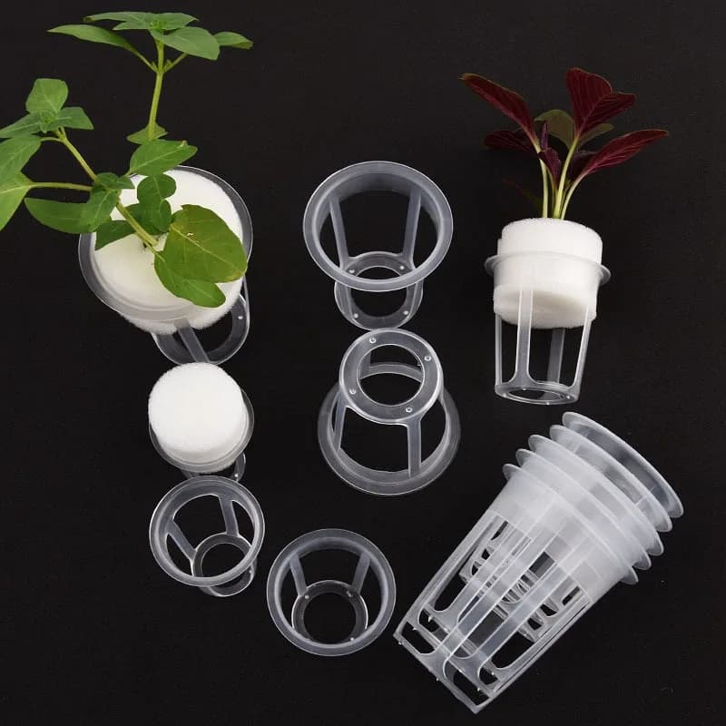 50Pcs Hydroponic Planting Basket Soilless Grow Garden Vegetable Mesh Pots， Planter Multi-Size Hydroponic Nursery Cultivation Cup