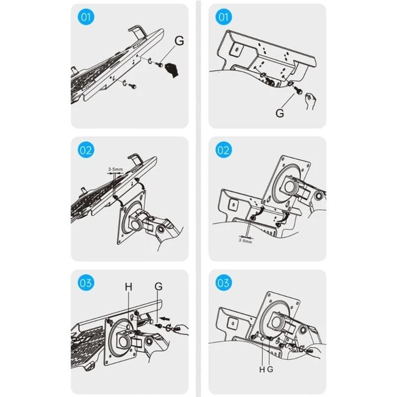 Laptop Holder Desk Mounts Notebook Holder Arm Mount Attachment For VESA Stand