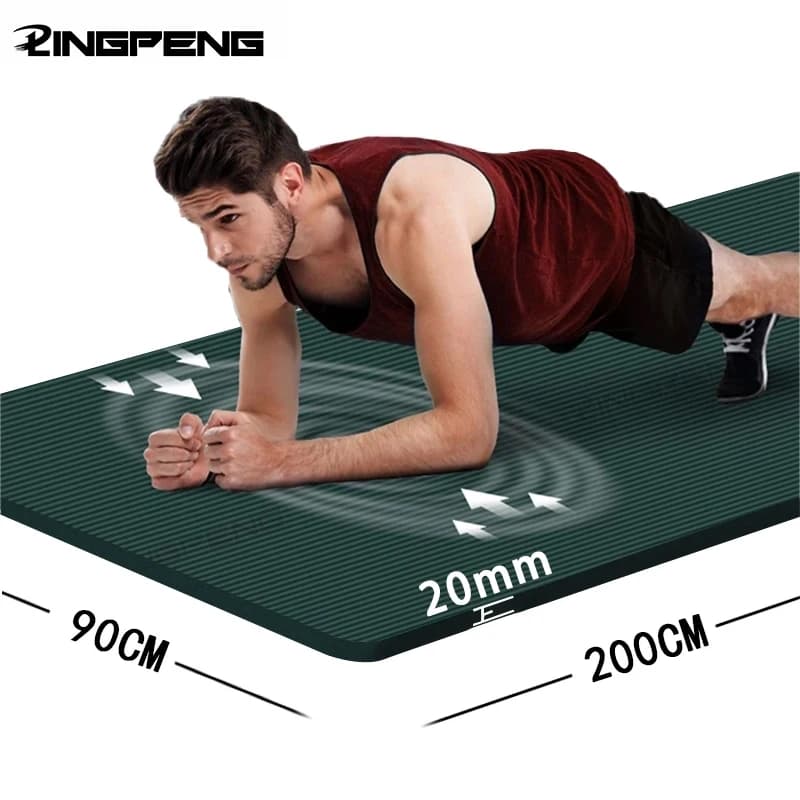 Thick yoga mats NBR Sports fitness mat anti slip cover Yoga Pilate Gymnastics Mat Fitness equipment Work on the floor