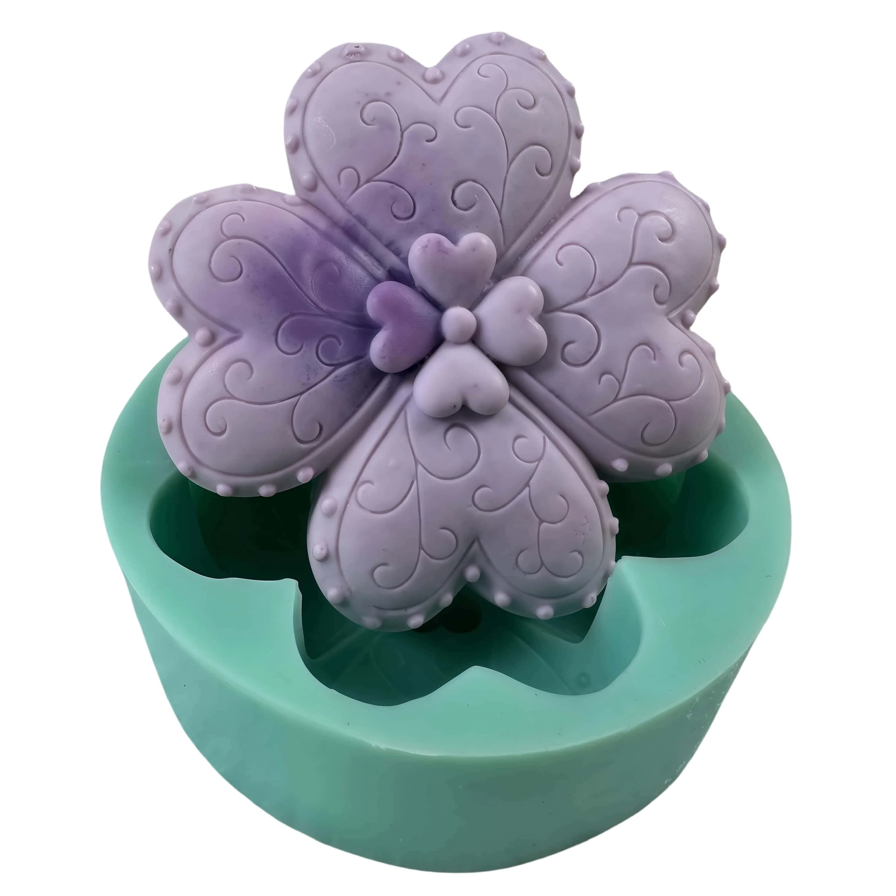 Lovely Heart Soap Mold, DIY Silicone Molds for Natural Soap Scented Candle Wax Aroma Plaster Chocolate Cake Epoxy Resin Craft