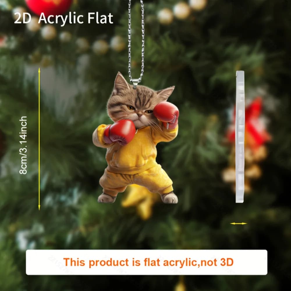 Gun Ornament Versatile Flat Acrylic Pendant Wind Chime Lightweight Hanging Decoration For Garden Patio Indoor Outdoor
