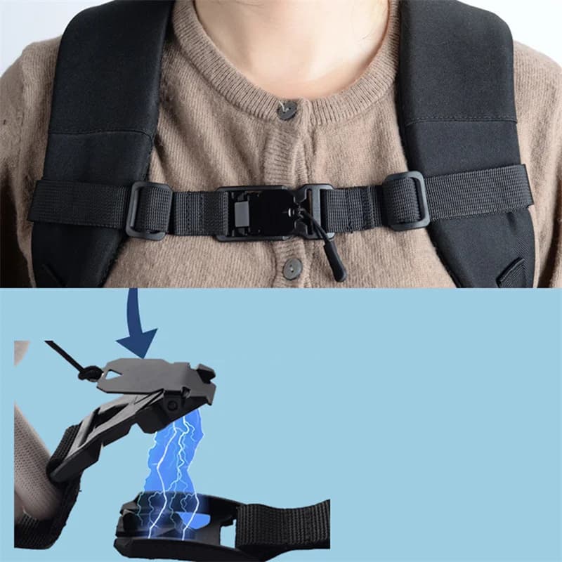 Fibbia a sgancio regolabile Tracolle antiscivolo in tinta unita Zaini Tracolle Accessori per borse Cinghie con fibbia antiscivolo