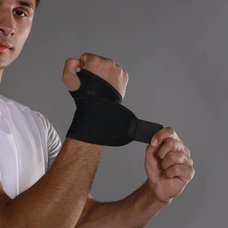 1 Piece Neoprene Breathable Adjustable Wrist Support Wraps for Weightlifting Kettlebell