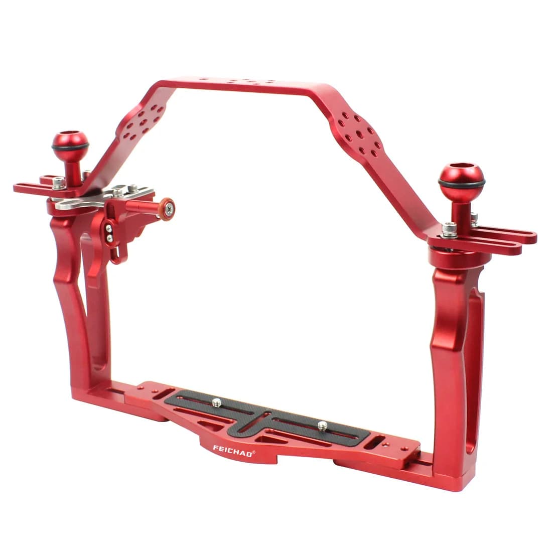 FEICHA Dual Handle Aluminum Tray Rig Stabilizer for Underwater Camera Support for Dive Tray for Action Camera GoPro13