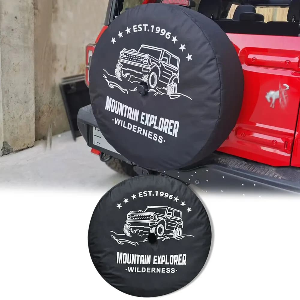 Outdoor car accessories 32 inch tyre cover for rear wheel cover for Ford Bronco 2021 2022 car tools