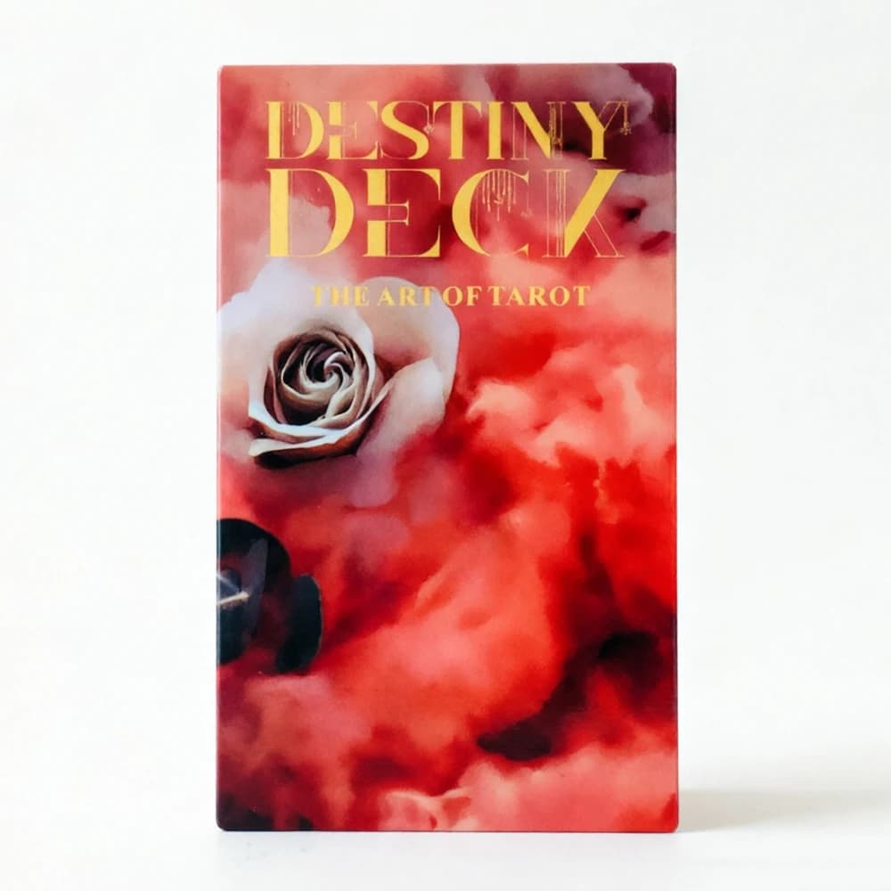 12x7CM Destiny Deck The Art Of Tarot Cards con guida in carta per principianti, versione inglese per divinazione con stampa in oro