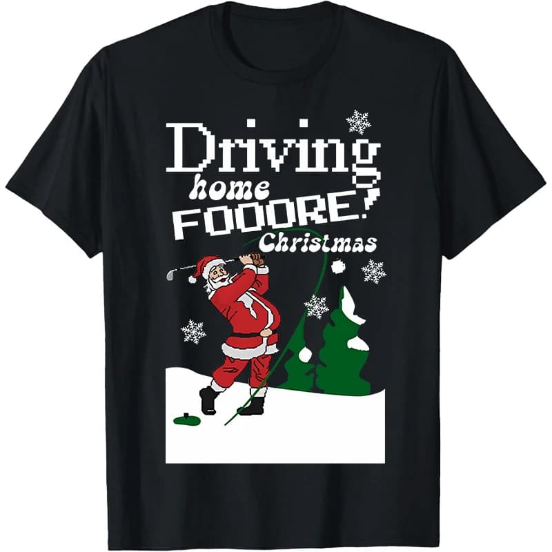 Samichlaus Tees Maglietta di Babbo Natale Maglietta di Natale da golf Magliette grafiche divertenti Magliette da donna Camicia da uomo Camicie da campo da golf