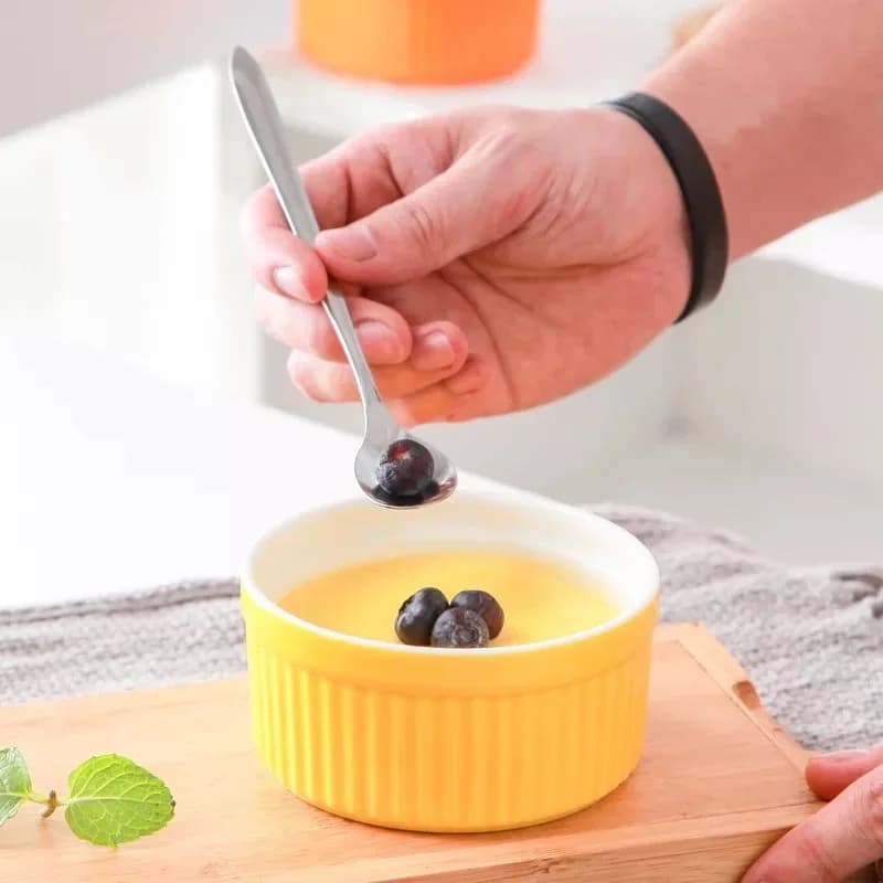 Ciotola da forno in ceramica Shufulei Ciotola per budino da dessert resistente alle alte temperature Ciotola per uova al vapore per bambini Forno domestico