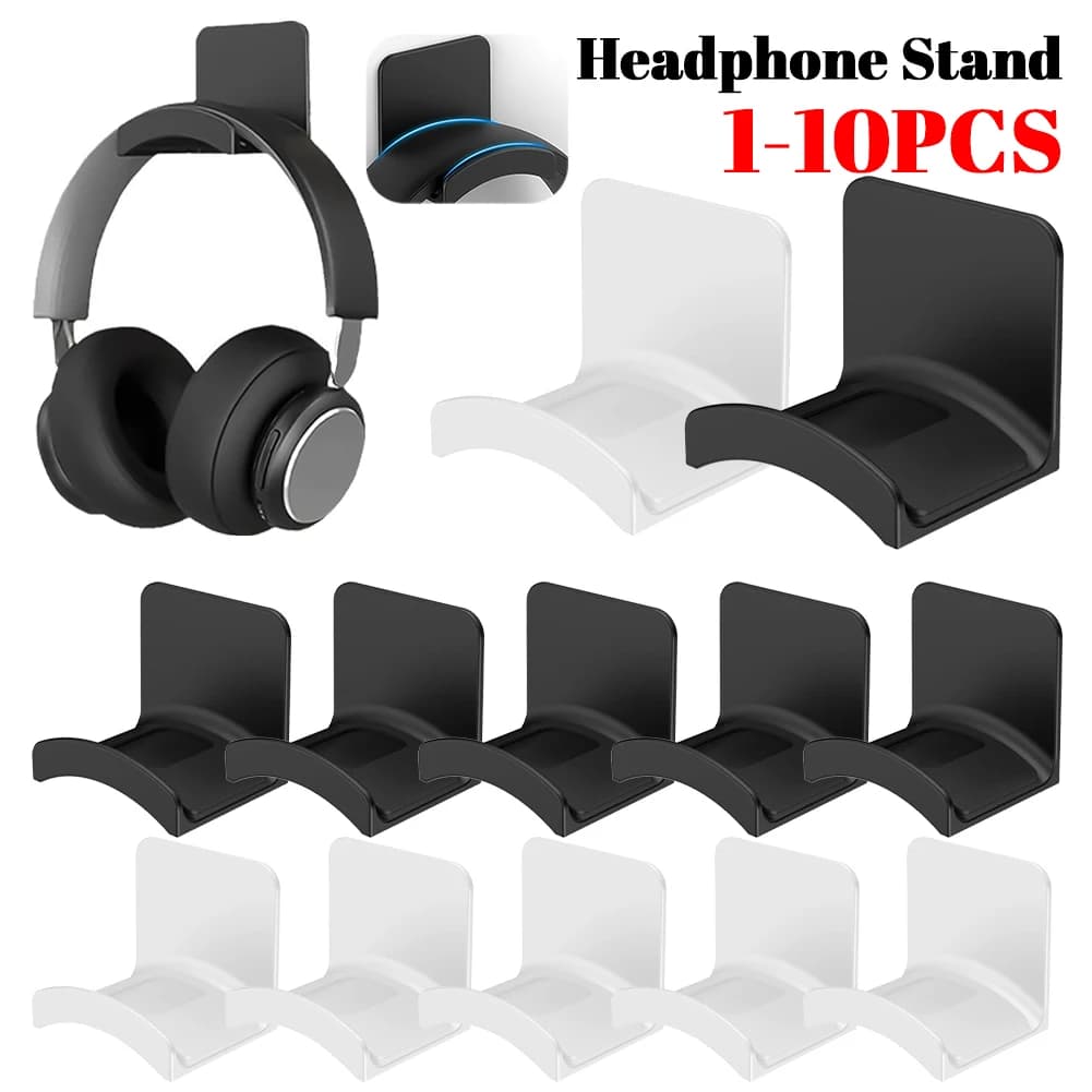 Headphone Hook for Wall Mounting Headphone Bracket for Universal Play Headphone Hook for Side Headphones for Home Office Players
