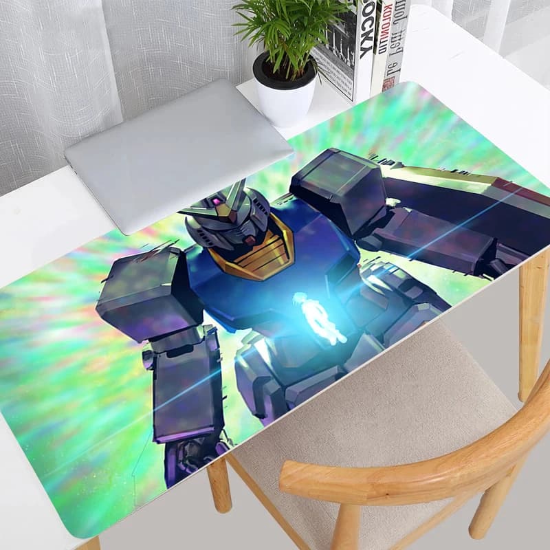 Mouse Pad eSports Gamer Speed Extended Desk Mat Mechanical Warrior RX-78-2 G-gundam Anime Print Mousepad Non-slip Keyboard Mat