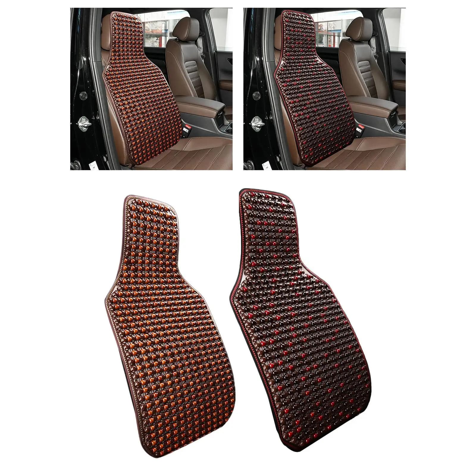 Cuscino Ventilato in Legno per Sedile Auto, Coprisedile Ergonomico Massaggiante per Comfort e Freschezza Estiva