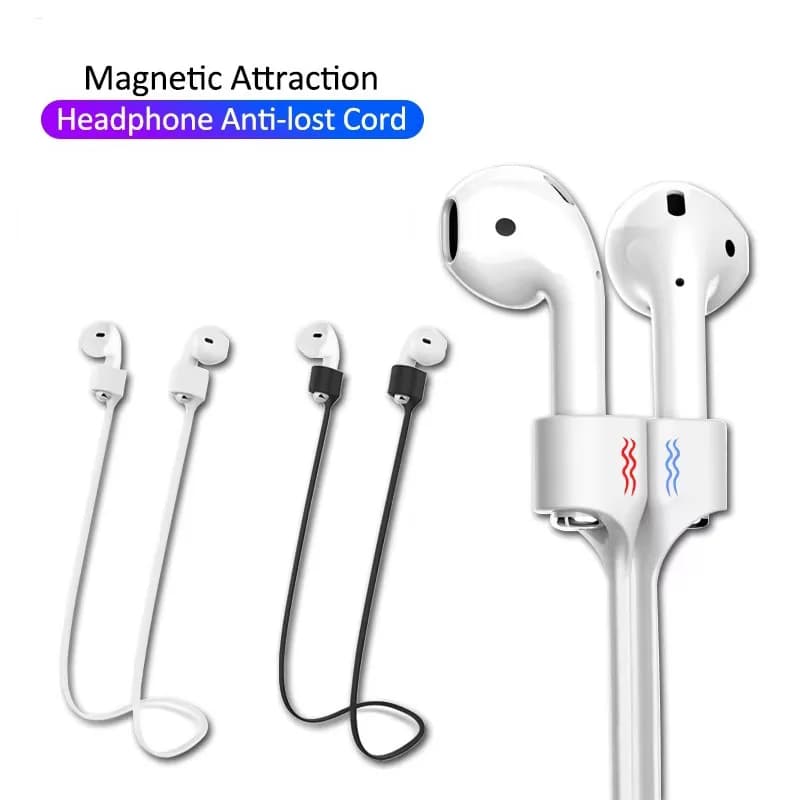 Auricolari con corda magnetica anti-smarrimento in silicone morbido per Apple Airpods 2 1 3 Air Pods Pro Cuffie senza fili Bluetooth Auricolari con cinturino