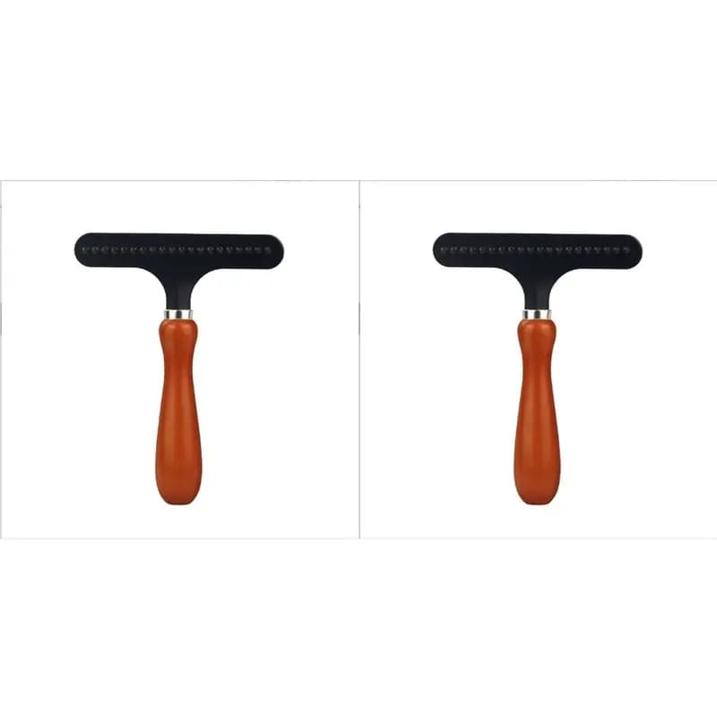 ELECTRONIC ACCESSORIES la2X Mat Rake, Carpet Cleaning Rake, Remove pet hair, Iron comb with wooden handle for removal of carpet and carpet hair