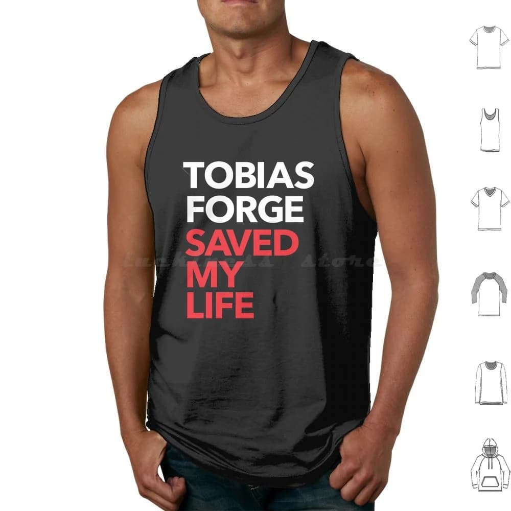 Tobias Forge Saved My Life Canotte Canottiera senza maniche Tobias Forge Ghost Band Ghost Impera Papa Emeritus