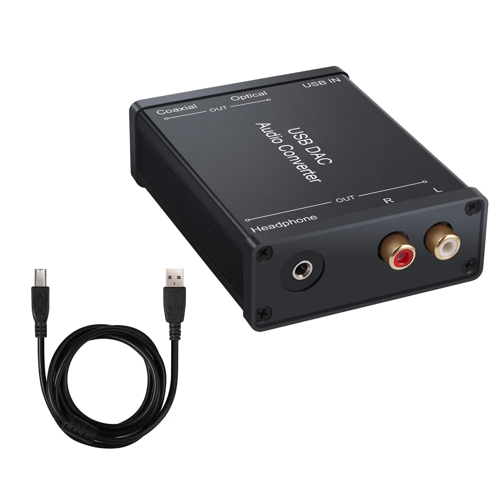 Scheda Audio Audio USB convertitore SPDIF da USB a coassiale da digitale ad analogico con Jack Audio per cuffie da 3.5mm per accessorio Xbox PS4 PS3