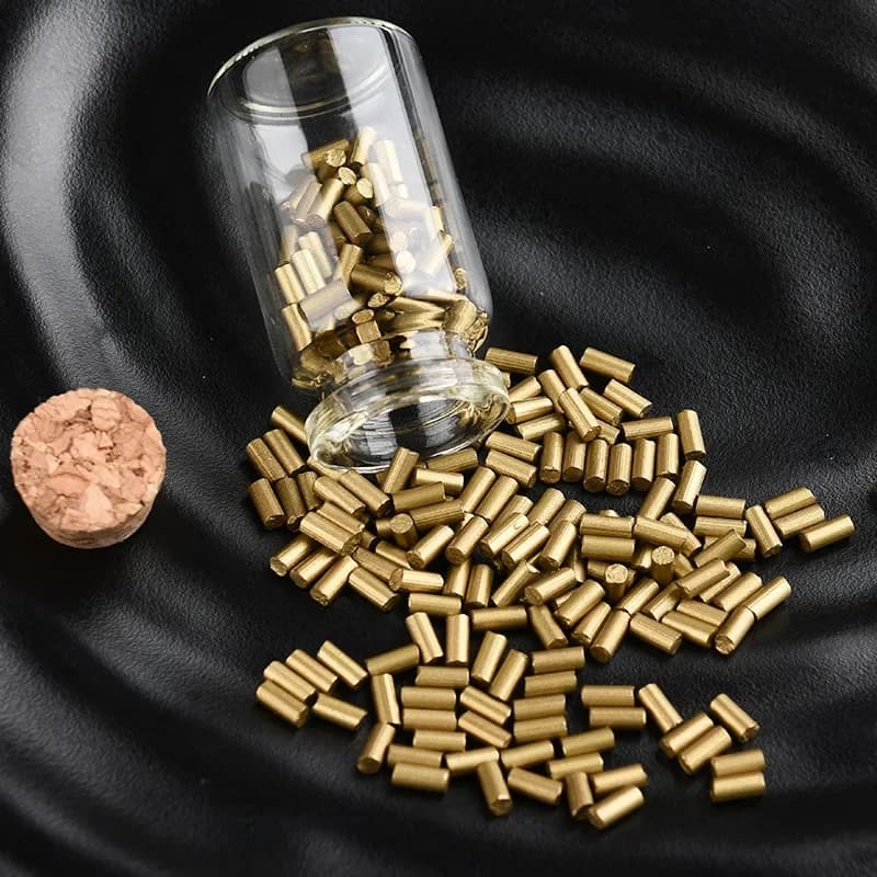 2026 Nuovo 500 pezzi oro universale accendino pietra schiacciata accendino carburante pezzi di ricambio dimensioni (2,2x5mm) silota