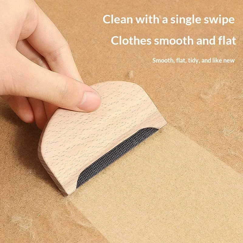NUOVO Epilatore in Legno per Maglioni e Vestiti, Rasoio Manuale Portatile per Tessuti, Rimuovi Pelucchi e Peli, Pettine Rasatore in Legno