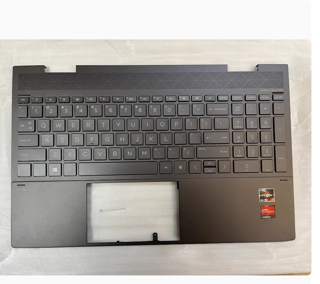 US keyboard for HP ENVY X360 15-BP 15M-BQ TPN-W127 laptop with C shell Topcase Housing Palmrest Top Cover upper case