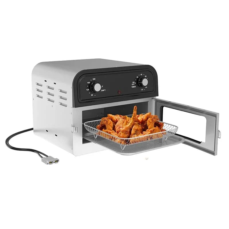 12V Electric Oven for Toasting and Cooking Pizza, Air Fryer 300W DC for Camping/RV/Auto/Camion, Electronics for Exterior