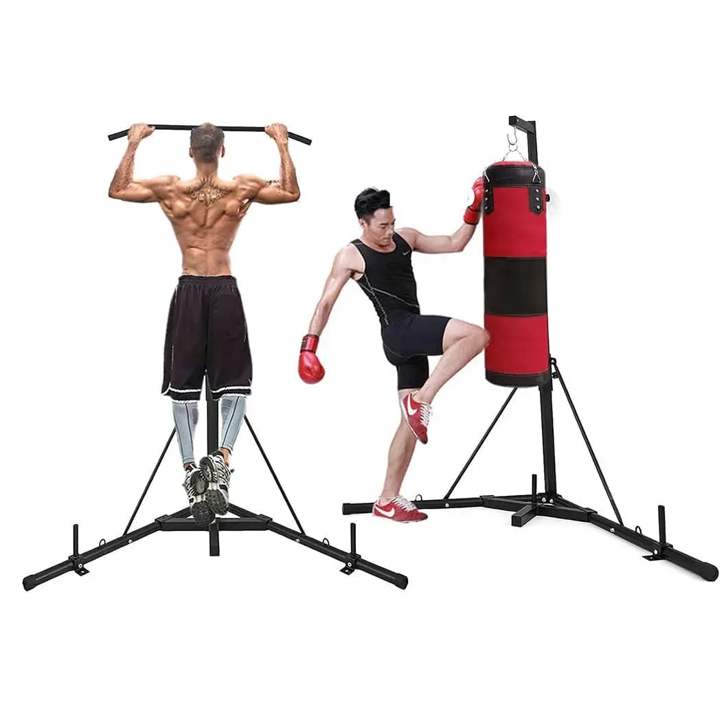 Customized boxing bag support, speedball and platform support, steel frame training equipment