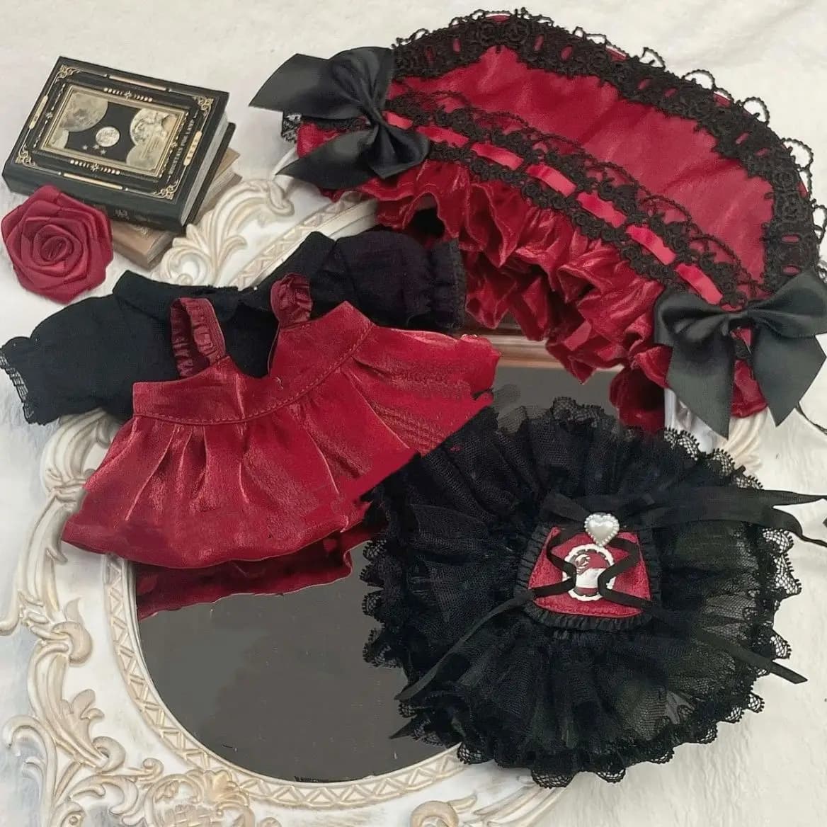 Abito per bambola in cotone da 20 cm, serie di abiti da principessa in stile balletto, realizzato a mano su misura. Lavorazioni dettagliate includono indumenti interni ed esterni