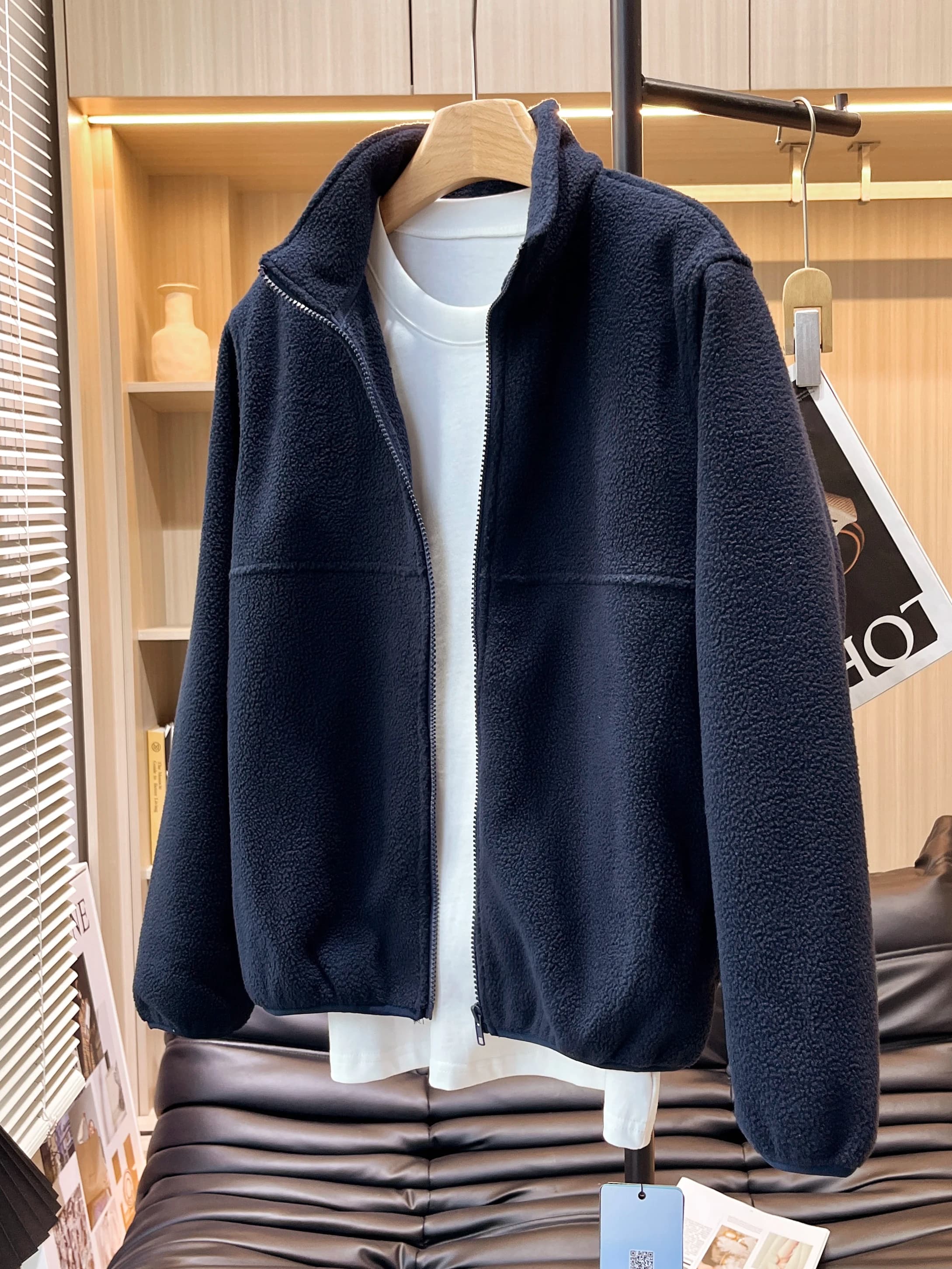 Women's Thickened Fleece Short Zipper Open Cardigan Jacket Warm Outerwear Autumn Winter New Arrival Ladies' Standard Fit Shor...