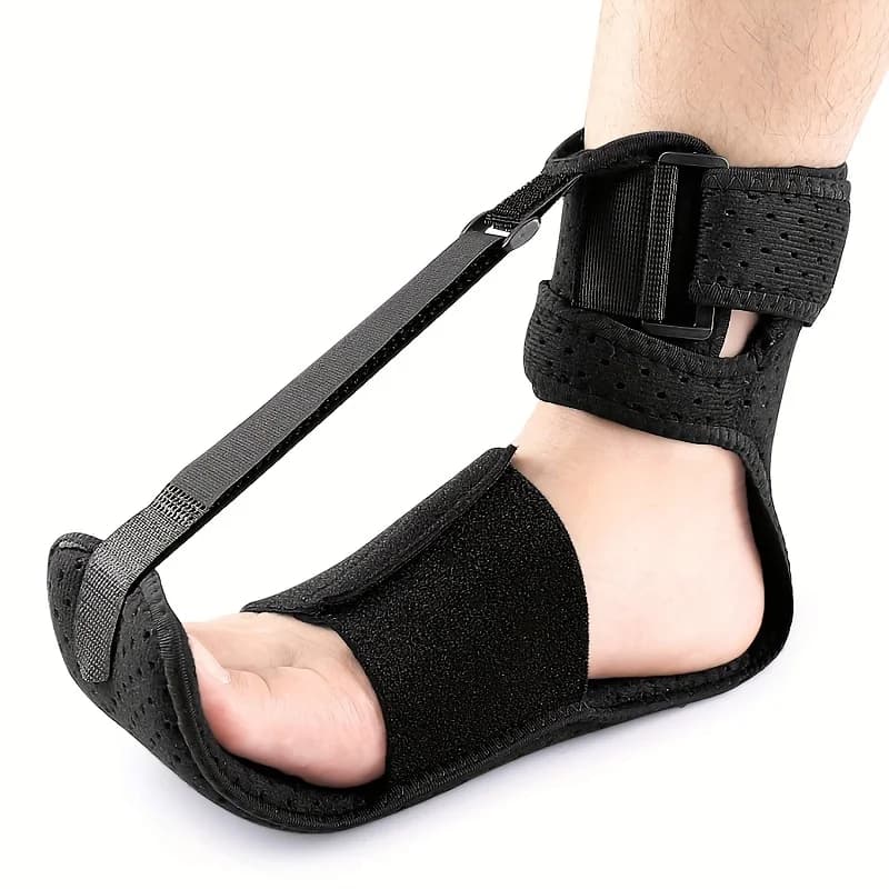 1 Pezzo Fascia Regolabile Unisex per Piede Cadente - Tutore Ergonomico per Caviglia con Rete Traspirante e Cinghie, Immobilizzatore Notturno