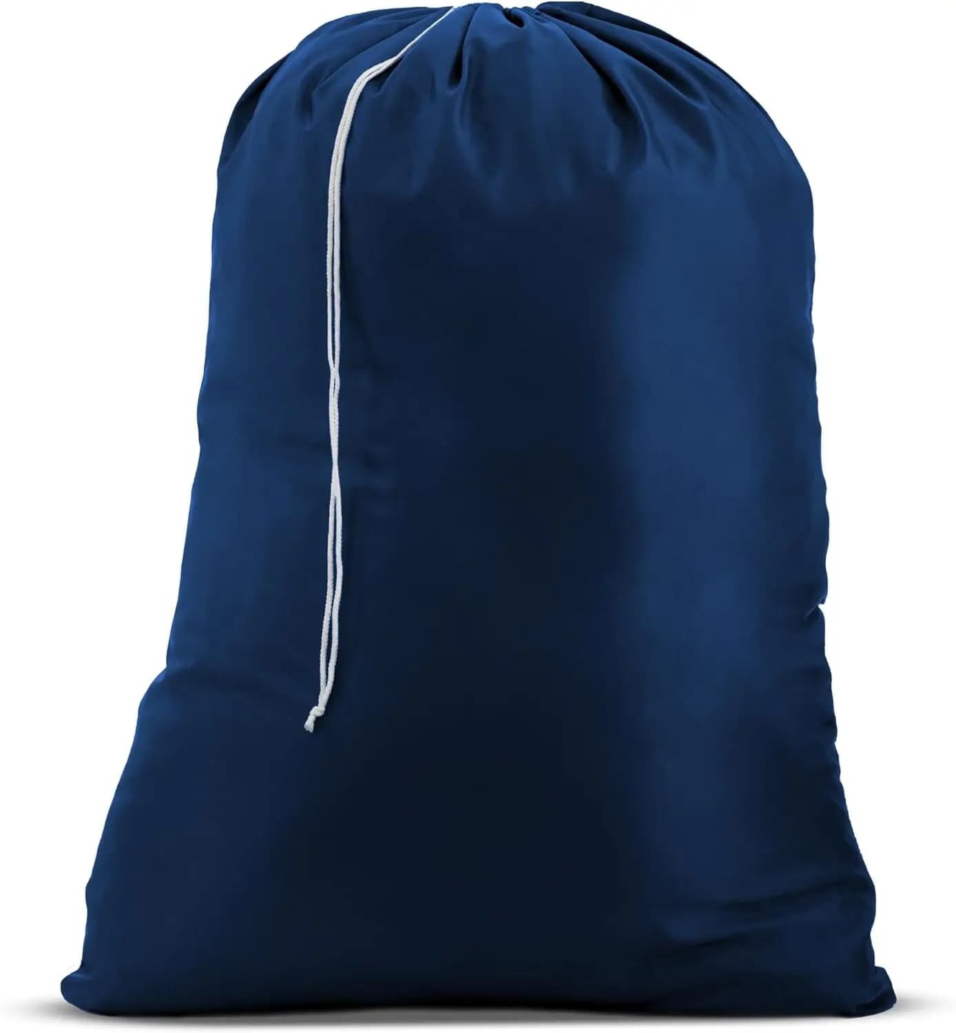 Sacca per Bucato in Nylon Resistente, 22x32 Pollici, Chiusura con Cordoncino, Lavabile in Lavatrice, per Conservazione, Blu Navy