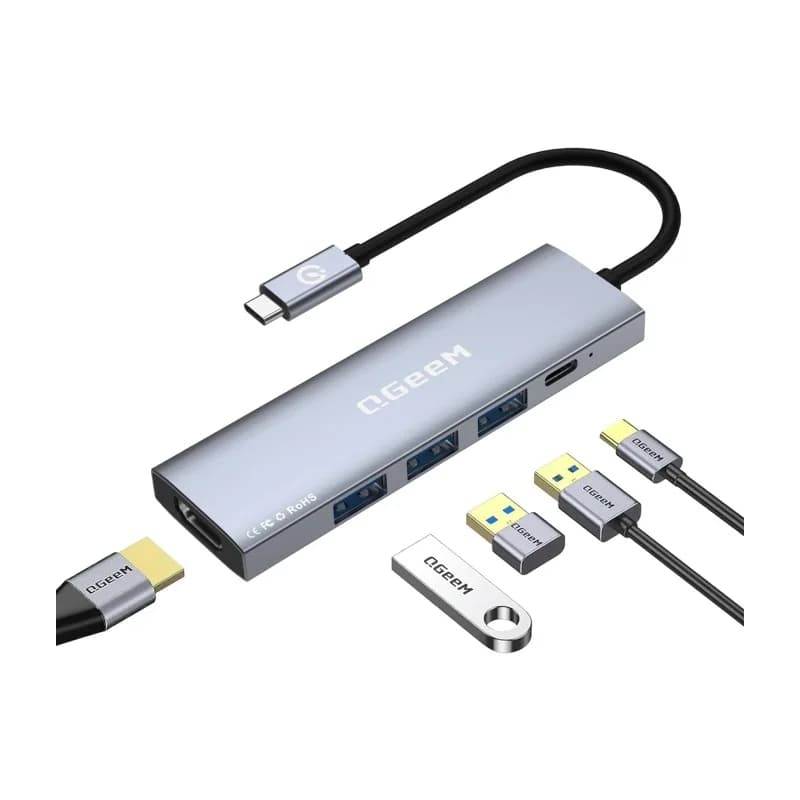 Hub USB C 3.0 5 porte Docking Station tipo C Hub 4 k30hz adattatore USB 3.0 compatibile con HDMI per Macbook Air M1 iPad