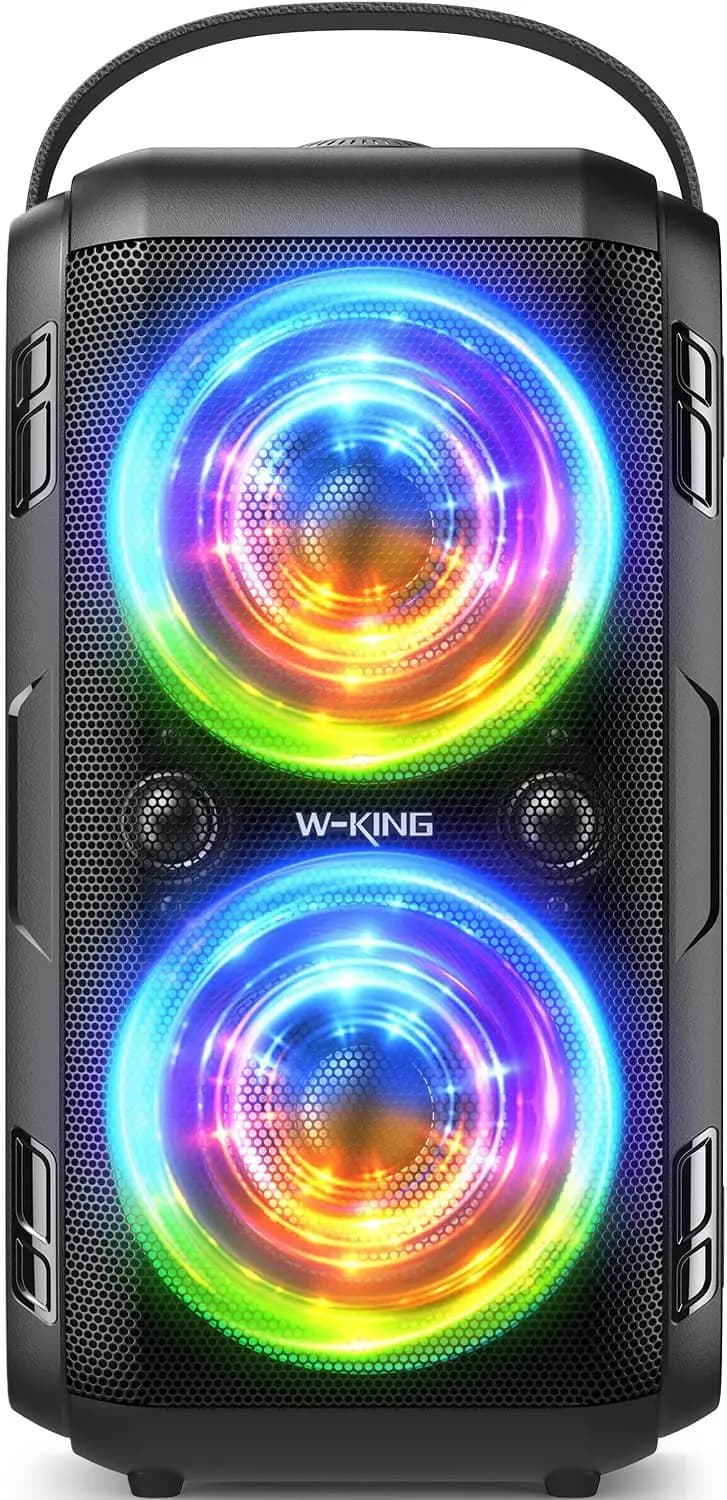 Altoparlante Bluetooth Portatile Boom Box con Subwoofer Wireless per Esterni e Driver Bassi Potenti