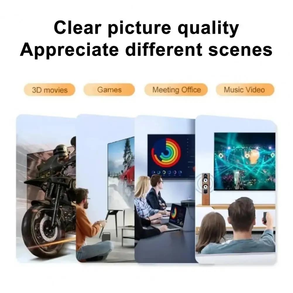 Video Audio Cable 1080p Video Audio Adapter Cable 4k30hz High Clarity Display Converter Tv Projector Laptop Connection Cord