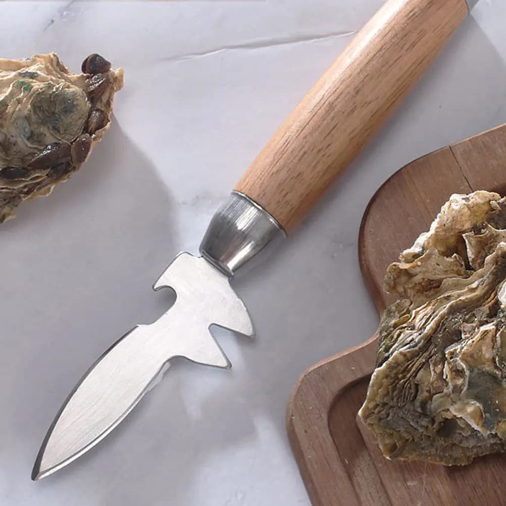 Coltello Professionale per Aprire le Ostriche in Acciaio Inossidabile, Apritore per Molluschi, Vongole e Capesante, Utensile da Cucina