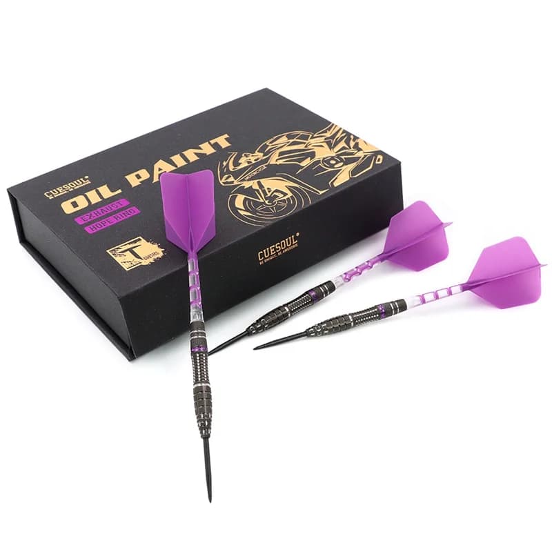 CUESOUL SCARICO 19g/23/25g Set di freccette al tungsteno con punta in acciaio al 90%/punta morbida con volo ROST T19