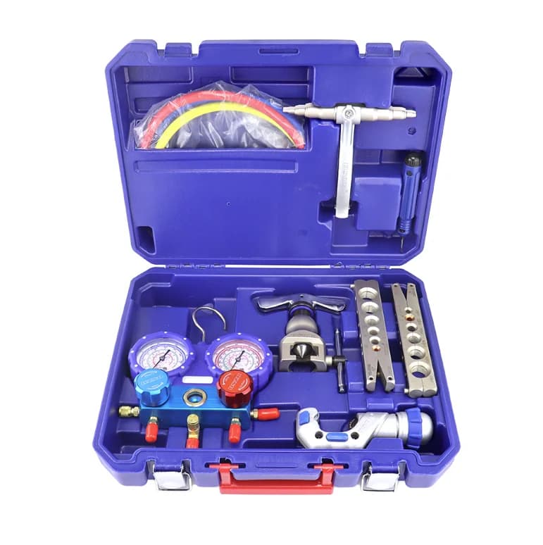 Power Tools Professional Refrigeration Equipment Repair Kit with Manifold Gauge Set