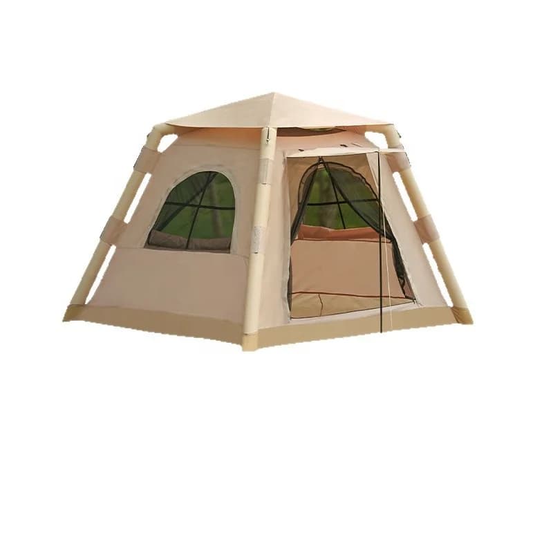 Tenda familiare completamente automatica per vendite dirette, tenda da campeggio gonfiabile per esterni portatile Oxford antipioggia addensata personalizzata