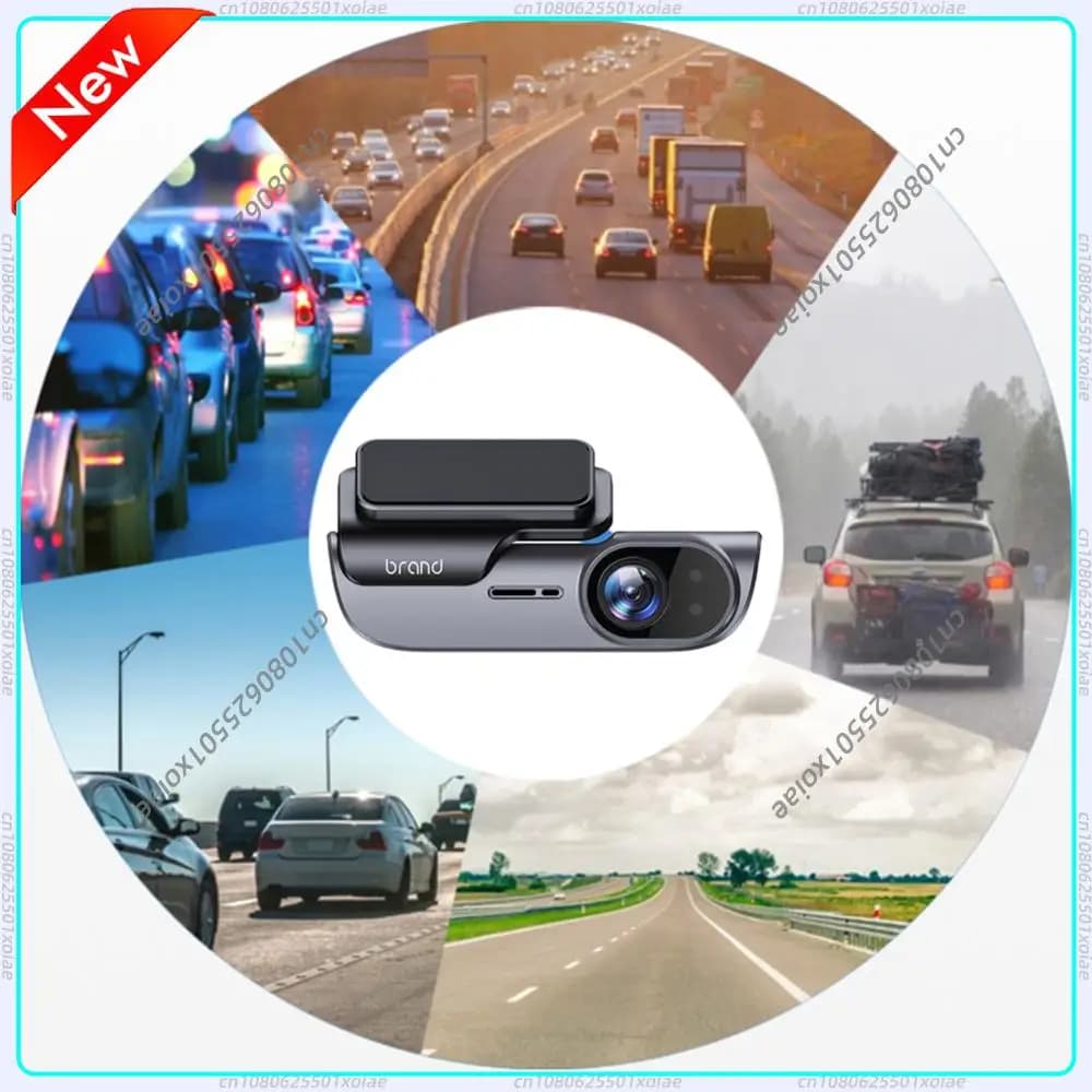 Telecamera da cruscotto 4K per auto con GPS Wi-Fi, Dash Cam UHD, Registratore Video, Monitoraggio Parcheggio 24H, Telecamera per Veicoli 170° ° Grandangolare