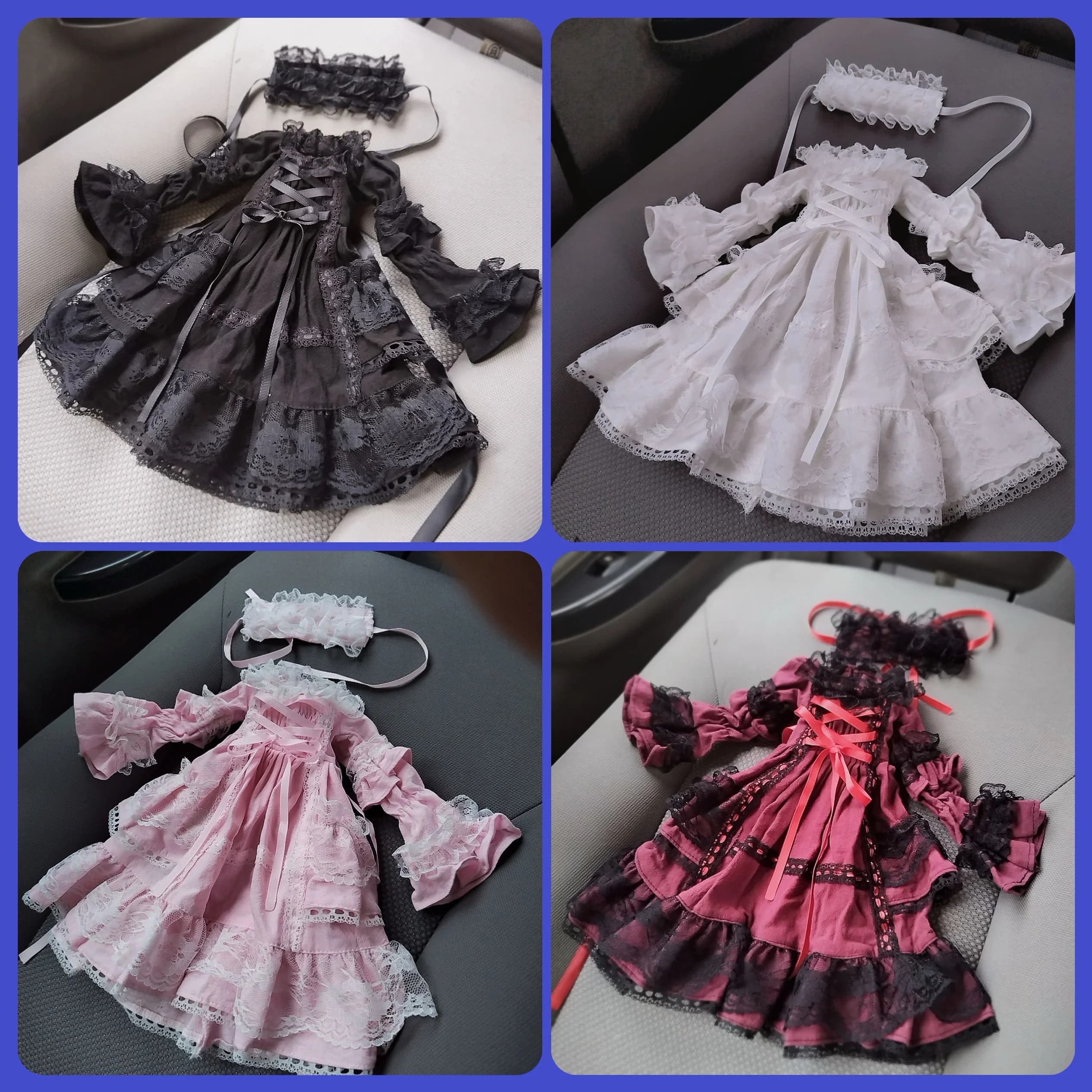 30cm 1/4 1/6 bjd baby clothes 1/4 doll court lolita skirt SD retro dress princess dress