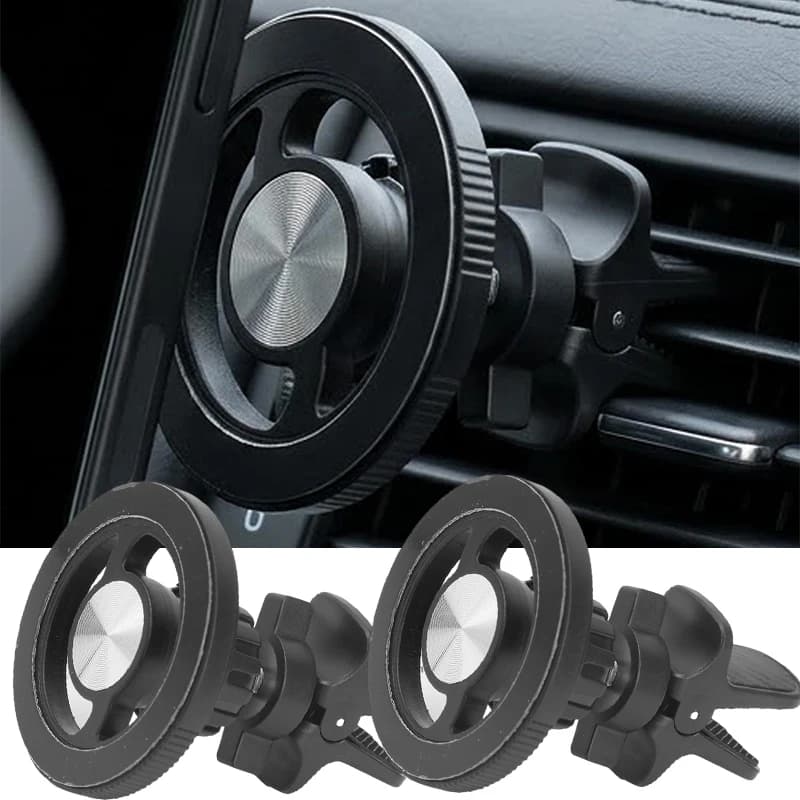 360 ° Supporto Magnetico Girevole per Telefono da Auto, Universale per Bocchette d'Aria, Supporto per Telefono con Magnete Potente, Accessori per Interni Auto