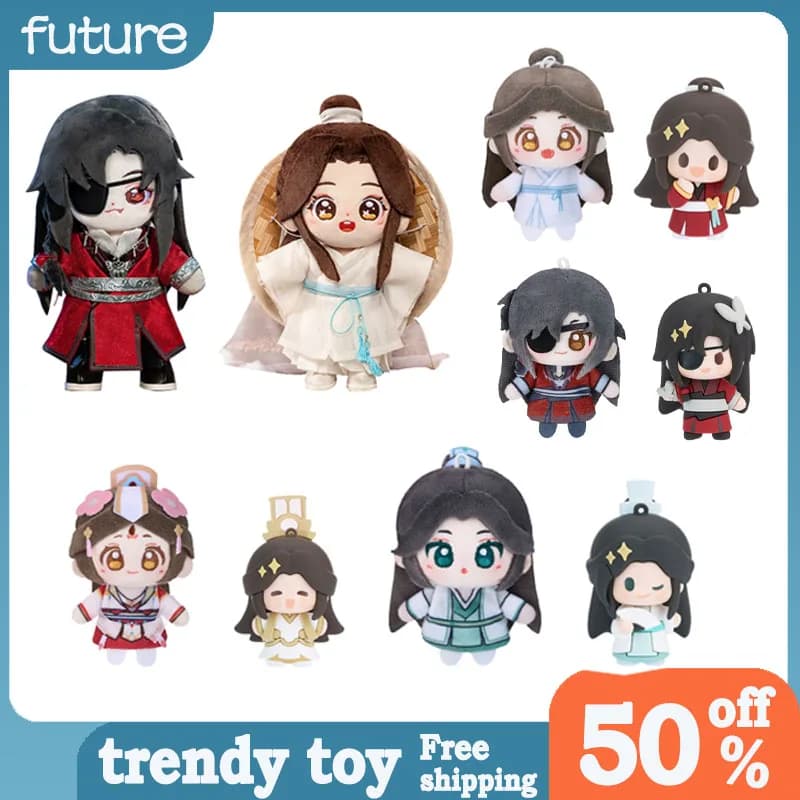 Originale Tianguan Benedizione Peluche Bambola Xie Lian Simpatici Giocattoli con la punta delle dita Collezione Anime Decorazioni per il desktop Regali di festa Giocattoli per bambini