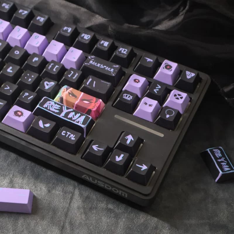 Keycap Rena in stock per tastiere meccaniche, profilo originale di fabbrica, keycap PBT con sublimazione a colori originale di fabbrica