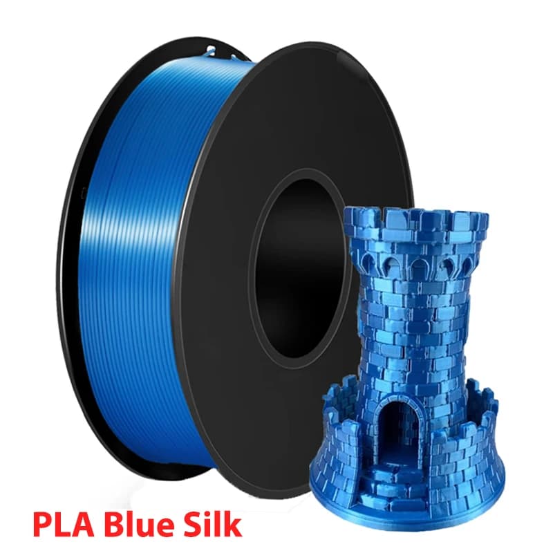 1Kg Filamento per stampa 3D PLA seta Blu 250g 500g per materiale di stampa 3D Seta pla Blu 1,75mm Ricariche filo Imballaggio sottovuoto