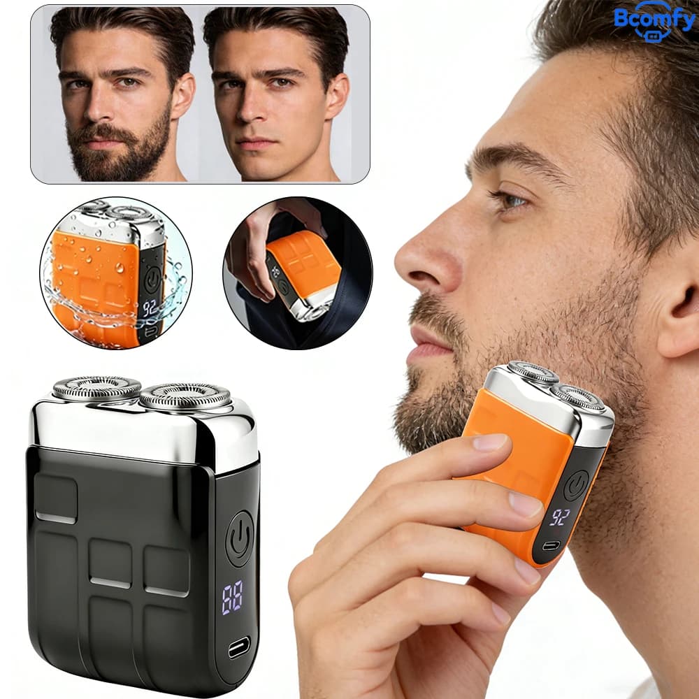 Mini Type C Waterproof Portable Electric Razor Rechargeable Hair Sateen Electric Wet And Dry For Home Use