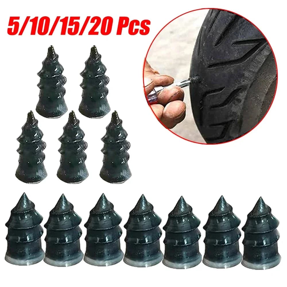 Set di Riparazione Pneumatici Sottovuoto 10-30 Pezzi, Kit per Ruote di Auto, Moto e Scooter, Strumento per Riparazione Pneumatici Tubeless in Gomma