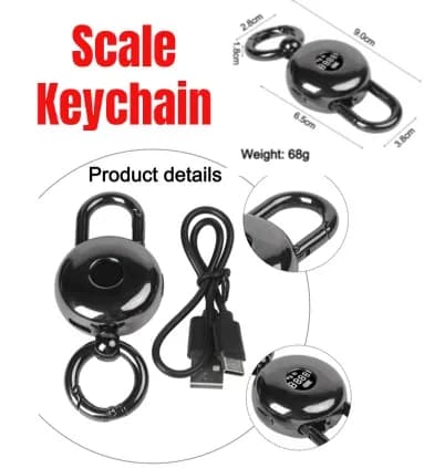 For Mini Digital Keychain Scale 25kg LCD Display Alloy Portable Weight Gauge For Luggage Fishing Travel Measuring Tool