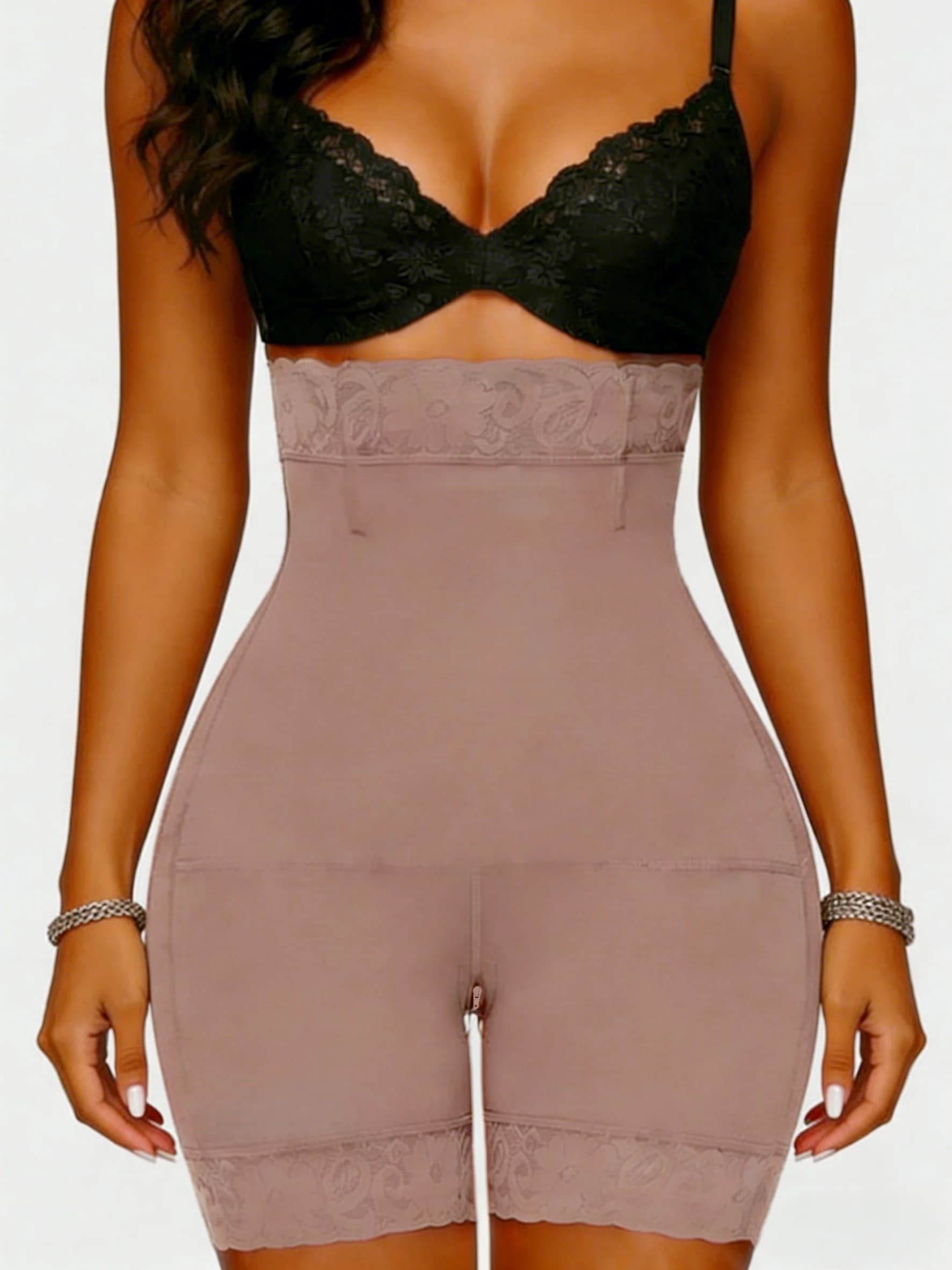 Pantaloncini Modellanti a Vita Alta Effetto Lifting Glutei Fajas Colombianas Contenitivi per Pancia e Corpo Intimo Modellante per Donna
