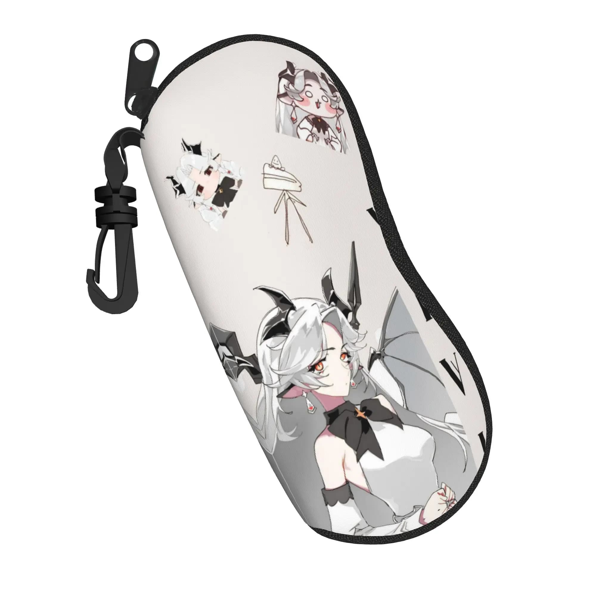 Kawaii Trickcal C-Chibi Go Games Custodia per occhiali Scatola impermeabile Scatola portaocchiali Custodia per occhiali a contatto in stile Ins